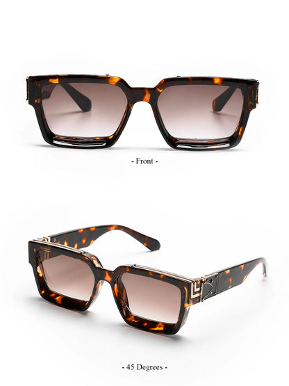 Retro Black Millionaire Shades Luxury Sunglasses