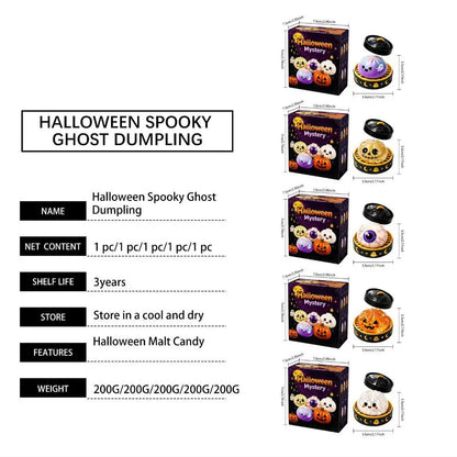 Soft Squishy Dumpling Toy With Halloween Theme Box
