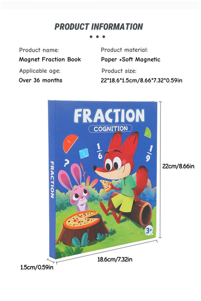 Magnetic Fraction Disk Teaching Aids, Fraction Science Education Model
