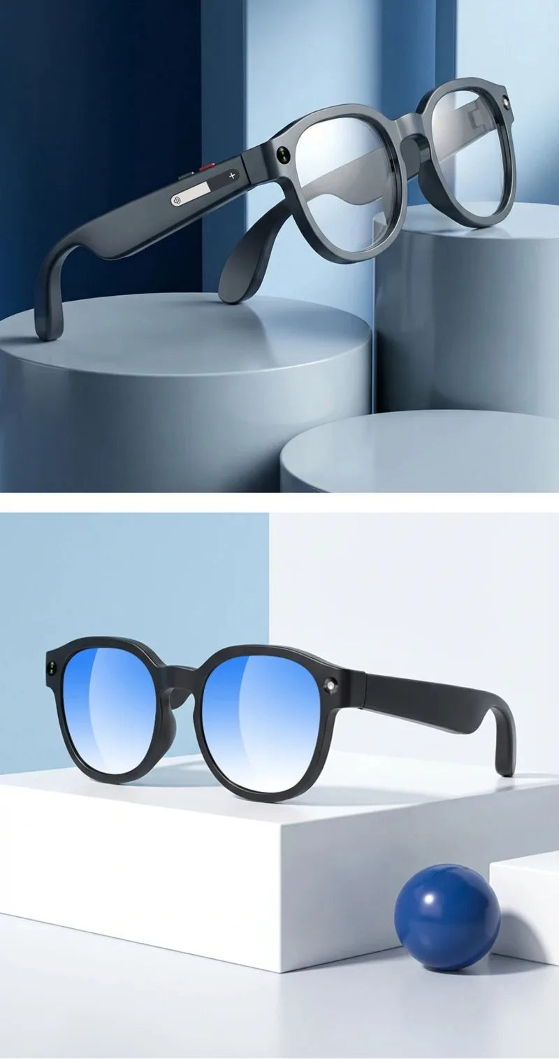 New AI Smart Glasses AI Translation 8MP HD Camera