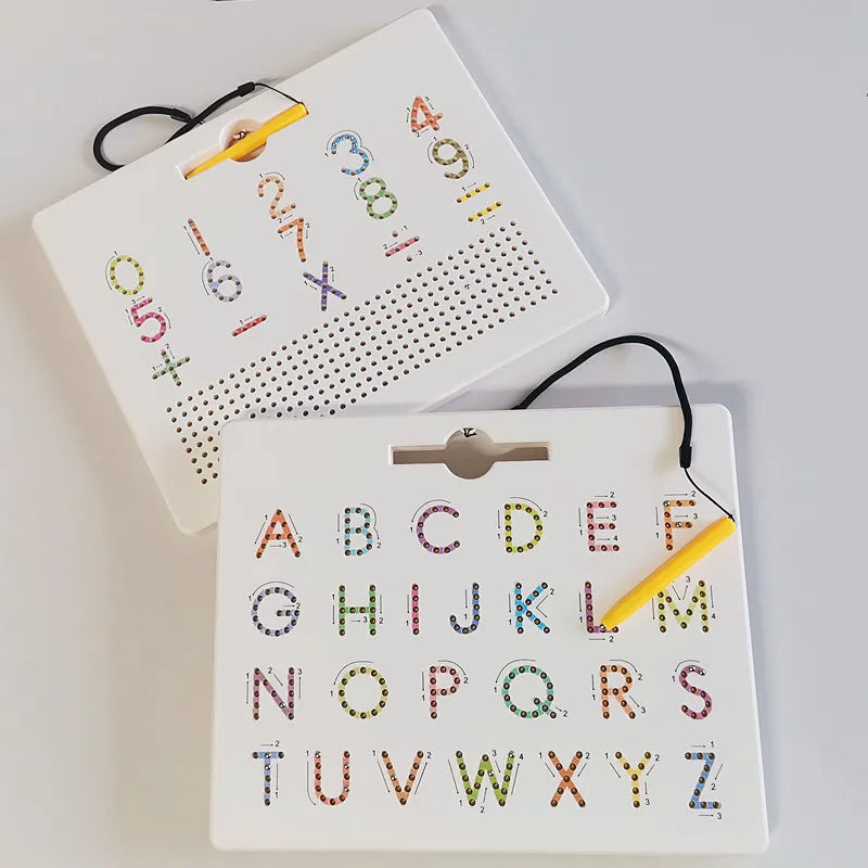 Magnetic Alphabet Tracing Board letters & numbers Magnetic Tracing