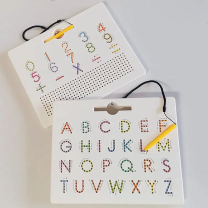 Magnetic Alphabet Tracing Board letters & numbers Magnetic Tracing