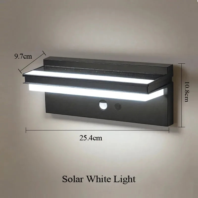 Solar Power Wall Lamp IPX5 Waterproof Garden Lights