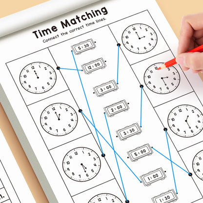 Children's Time Concept Practice Workbook, Suitable