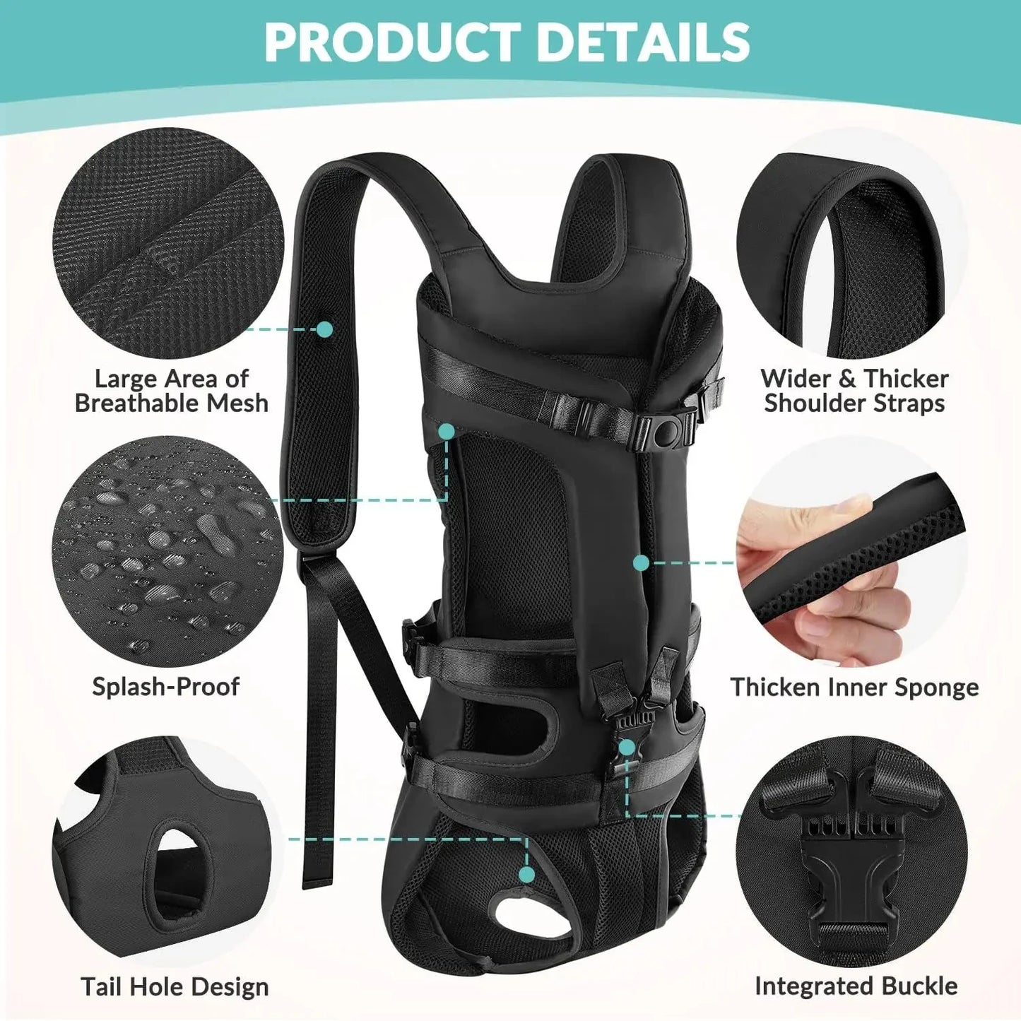 Dogs Carrier Backpack Thickened Sponge Pet Dog Carrier
