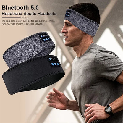 Bluetooth Earphones Sports Side Sleeping Headband Elastic