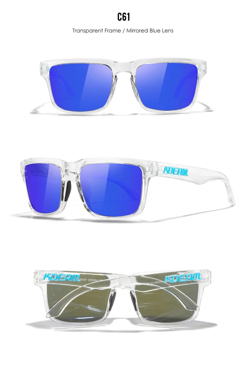 Kdeam Polarized Sunglasses for Men Women Eyewear