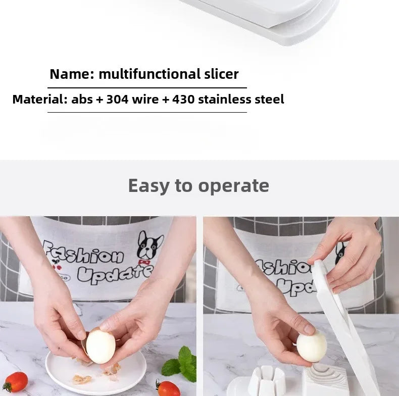 Multi Functional Kitchen Ingredient Fancy Egg Cutting