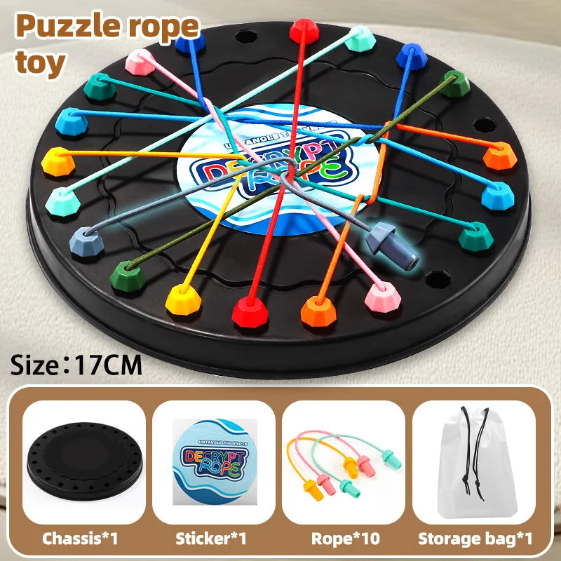 New Rope Breaking Battle Challenge Puzzle Toy Knot Toy
