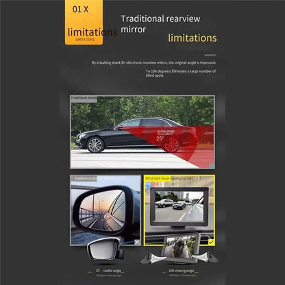 1Pair AHD 1080P HD Car Blind Spot Camera Universal