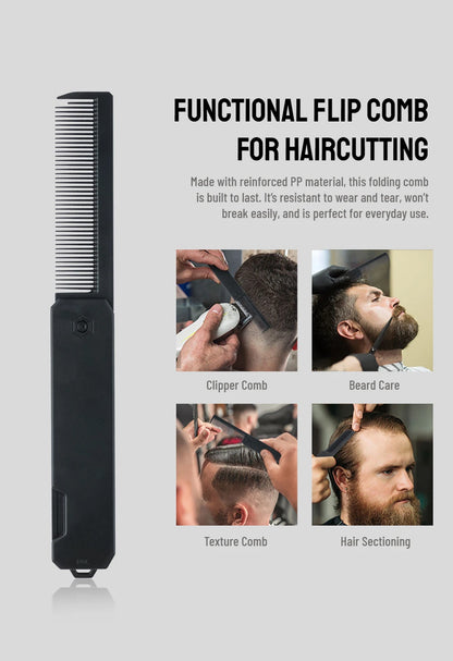 Multifunctional Folding Hair Comb Wide Tooth Oil