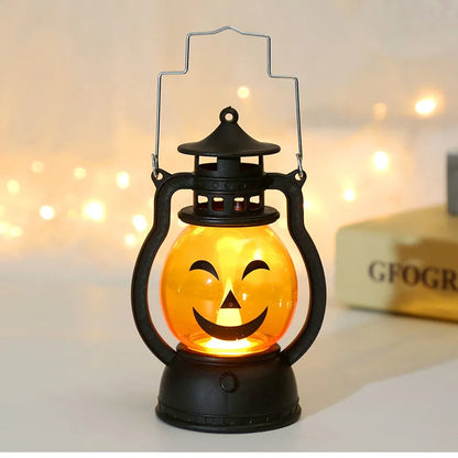 Halloween LED Hanging Pumpkin Lantern Light