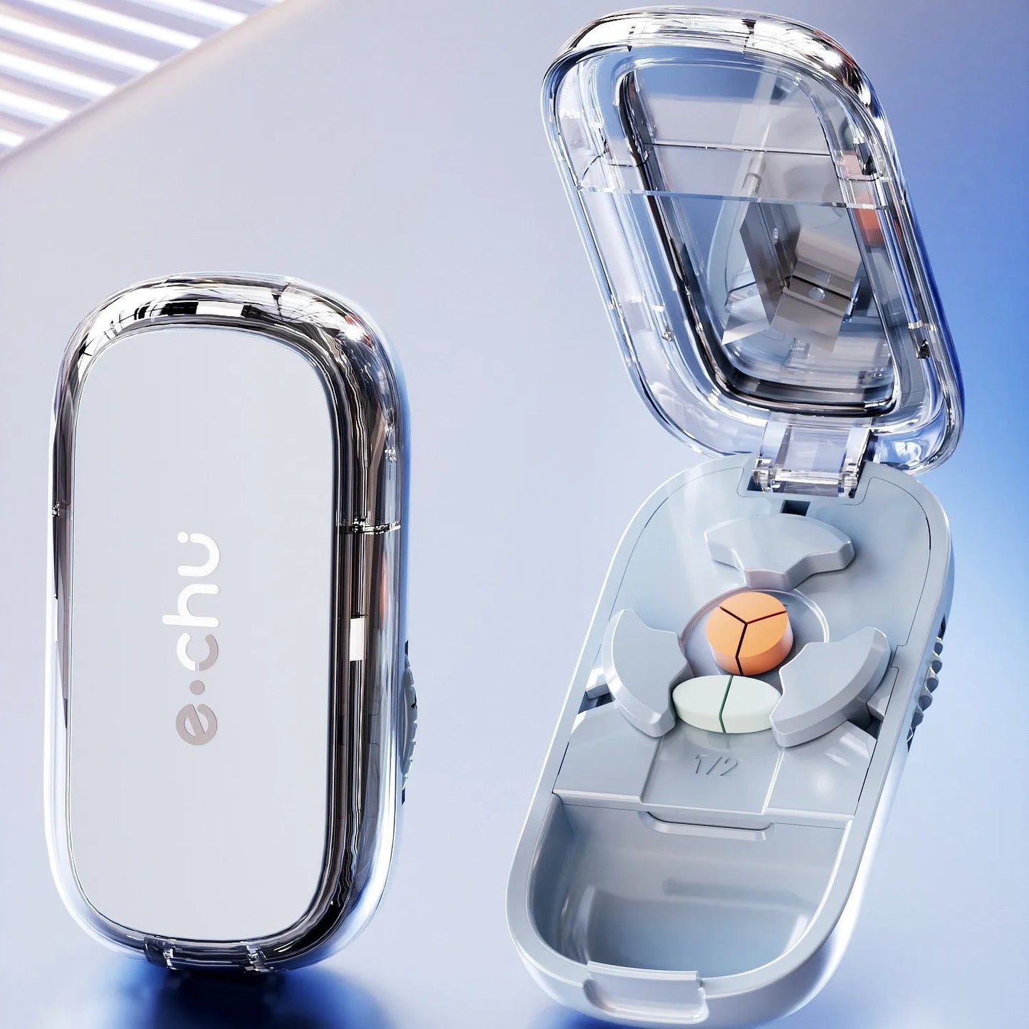 New Quartering Pill Cutter Storage Box Medicine