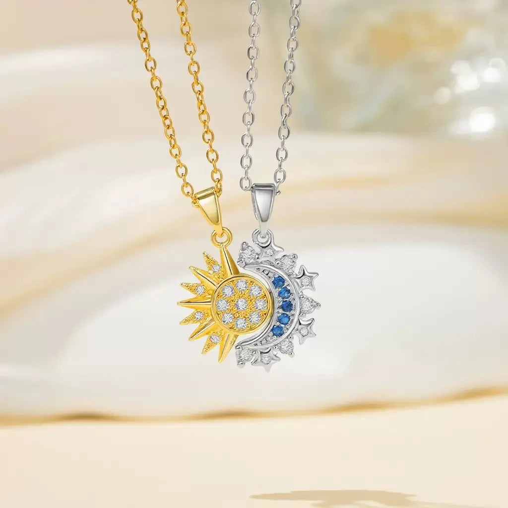 Sun and Moon Zirconia Bracelet Trendy Couple's Fashion