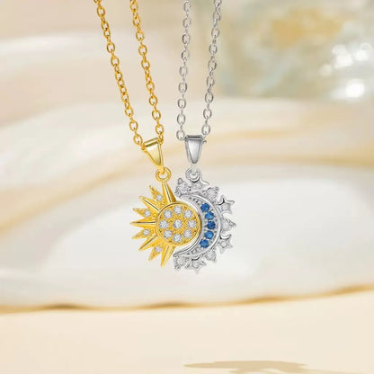 Sun and Moon Zirconia Bracelet Trendy Couple's Fashion