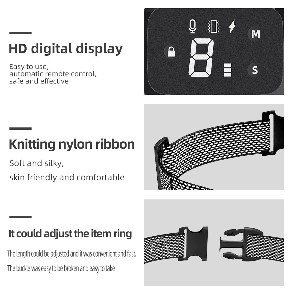 Electric Dog Training Collar Dog Anti Bark Waterproof