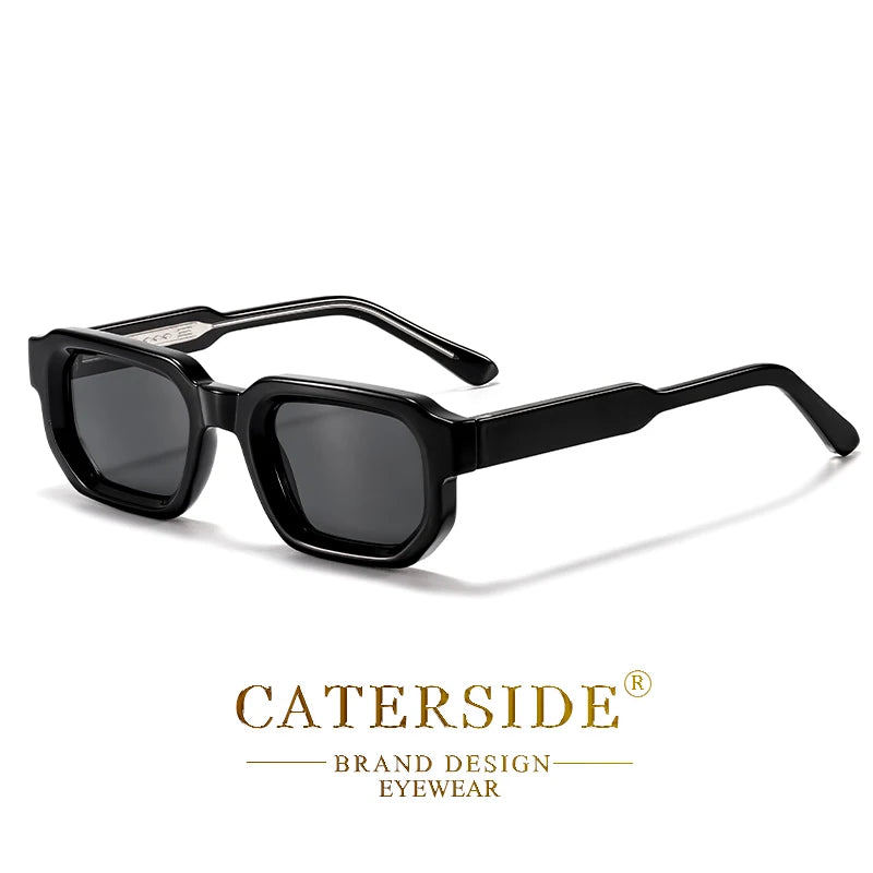 CATERSIDE New Vintage Punk Men Sunglasses Small Frame