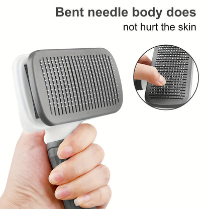 Self-cleaning Pet Hair Remove Comb Cat Slicker Brush