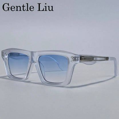 Steampunk Classic Square Sunglasses Men Luxury Brand Vintage
