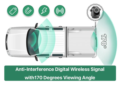 5G WiFi Magnetic Hitch Wireless Rear View Camera Night Vision