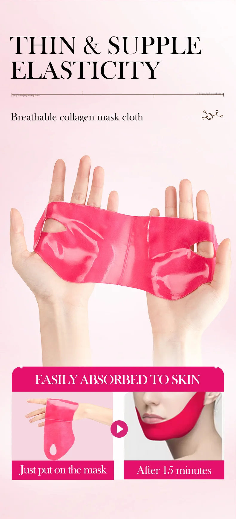 V-Shape Firming Face-lift Slimming Mask Removal