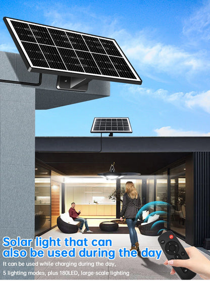 Solar Pendant Lights Outdoor Indoor with Remote Solar Shed Light