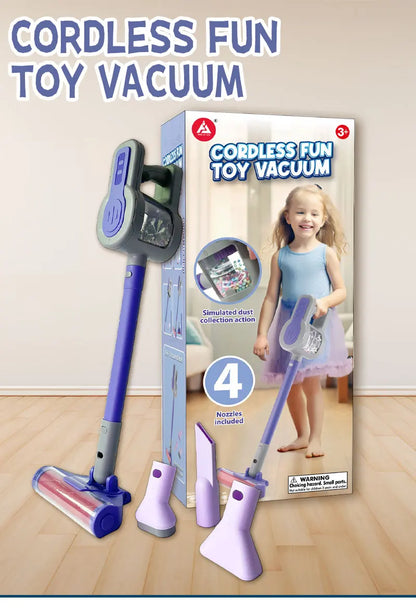Kids Toy Vacuum Cleaner for Ages 3+ – Battery-Powered
