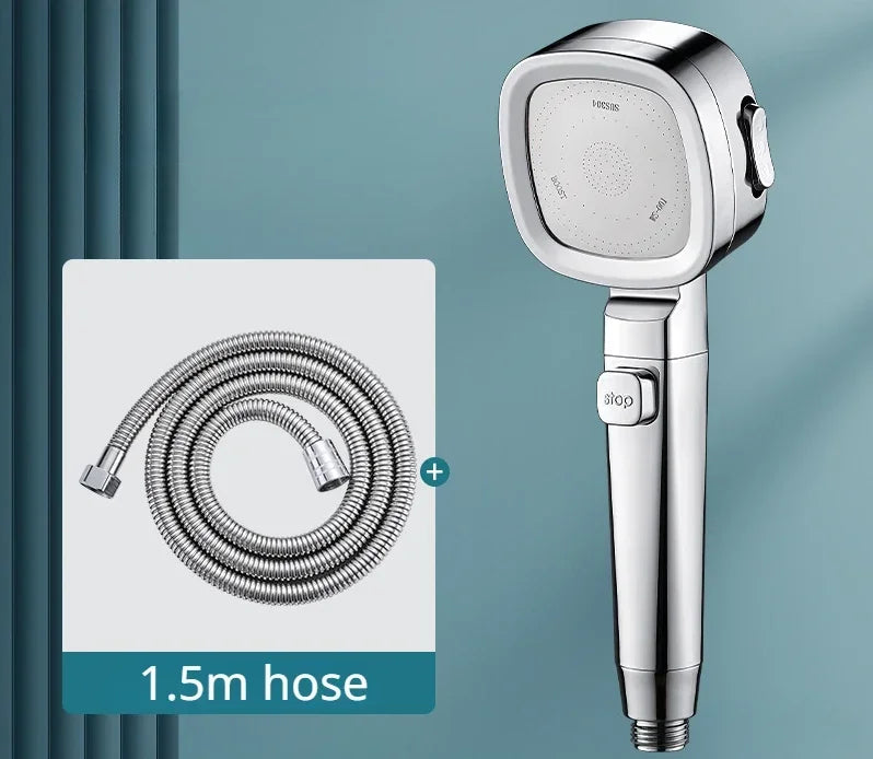 High Pressure Shower Head Water Saving 3 Modes Shower Heads