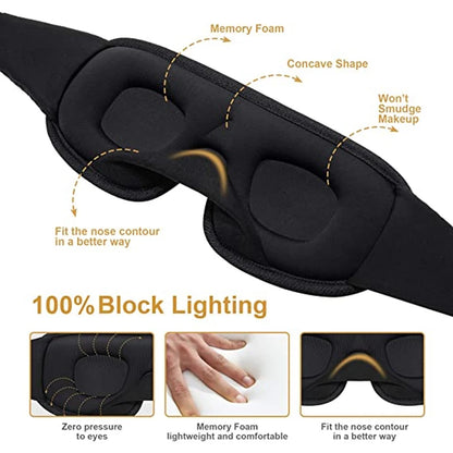 New Brand 3D Sleeping Mask Block Out Light Sleep Mask