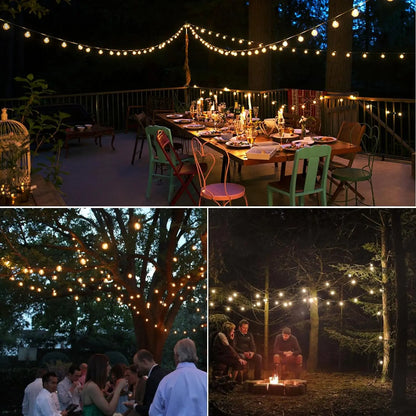 Shatterproof Outdoor Lights Garland Led G40 String Light