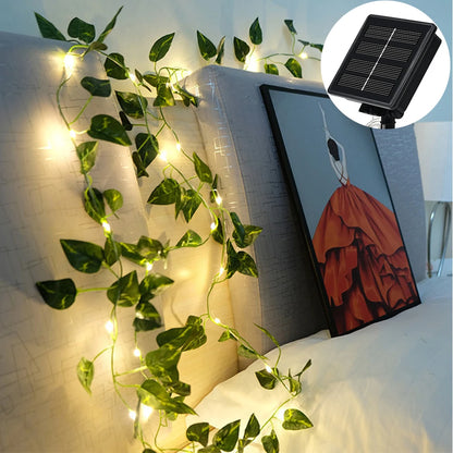 Solar Powered Sunflower Rose String Lights Artificial