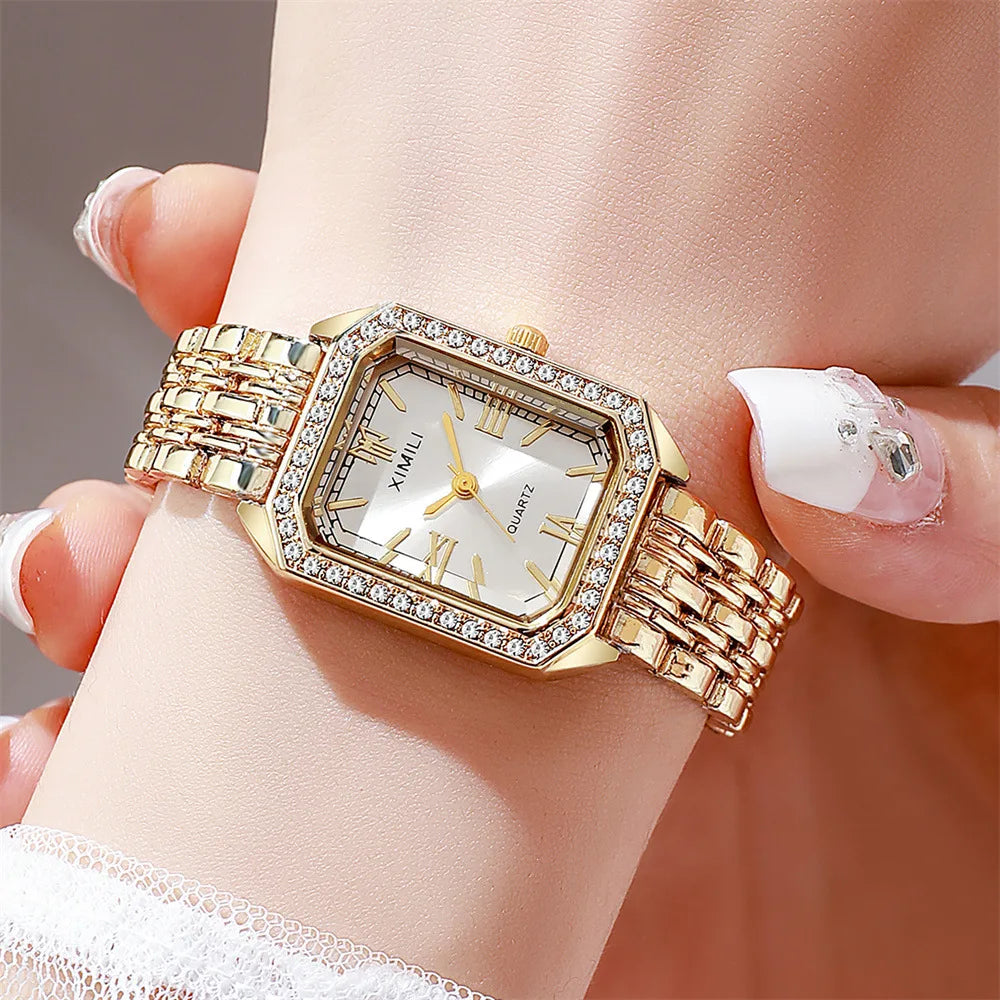 Light Luxury Brand Watch Women Business Simple Diamond