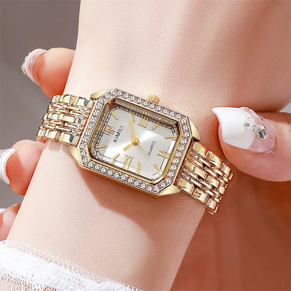 Light Luxury Brand Watch Women Business Simple Diamond