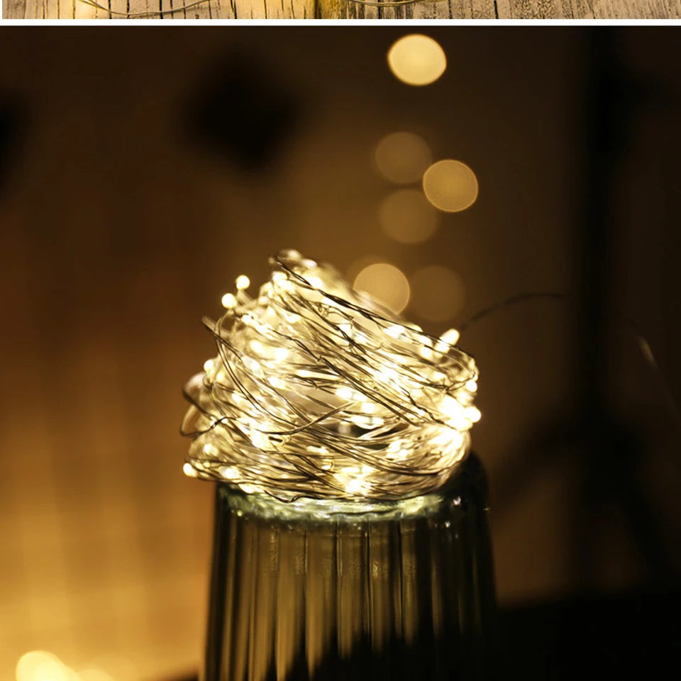 LED Copper Wire water proof Fairy Lights Battery Powered String Lights