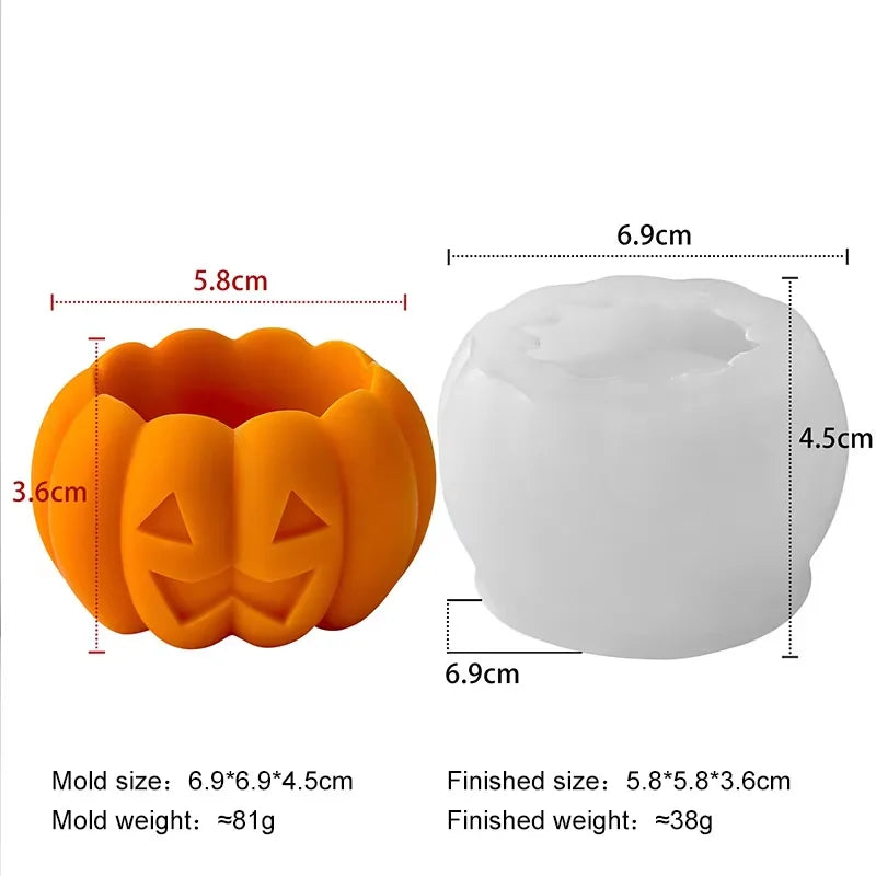 DIY Halloween Candle Spook Puppy Cat Silicone Mold
