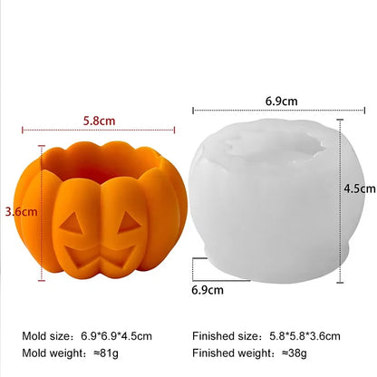 DIY Halloween Candle Spook Puppy Cat Silicone Mold