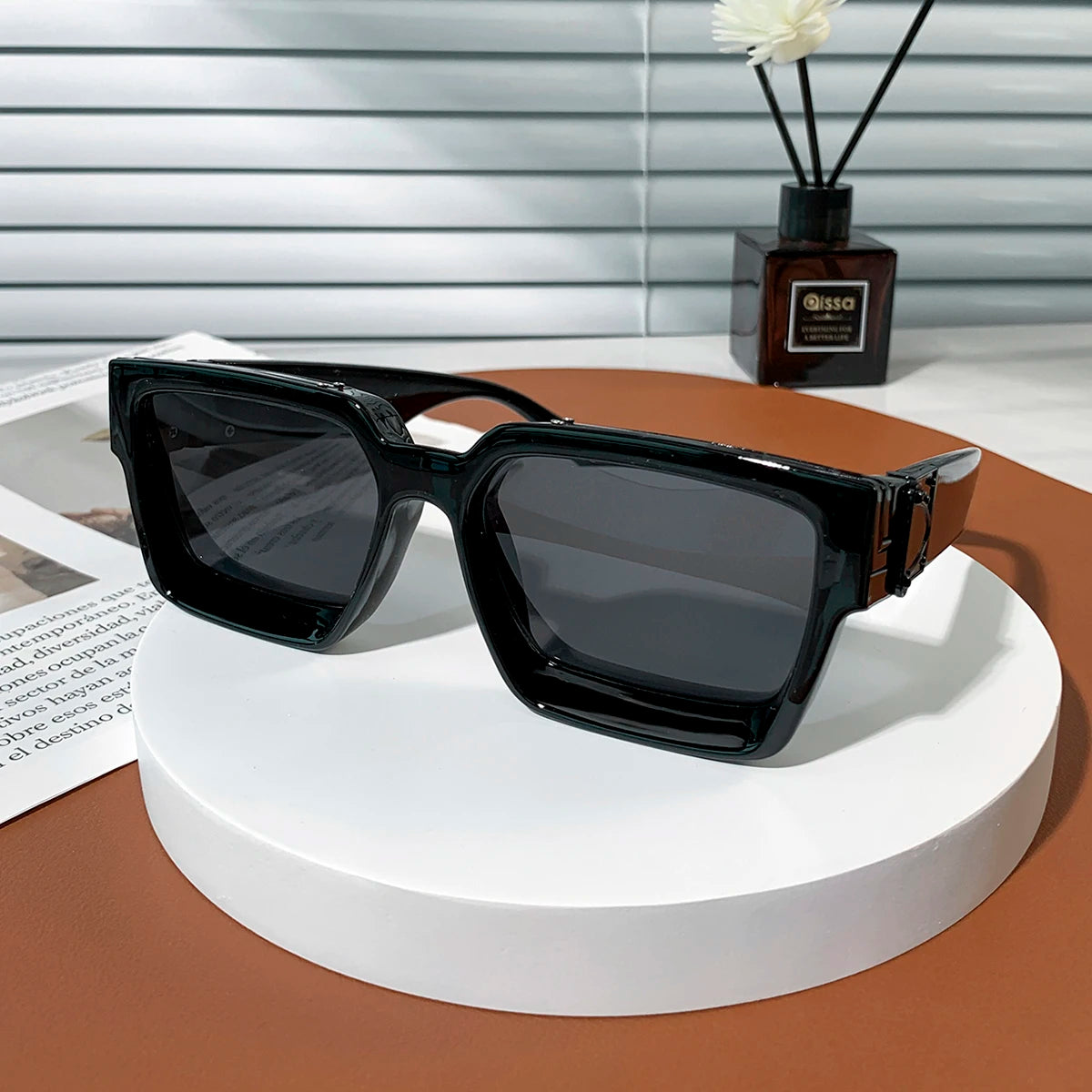 Retro Black Millionaire Shades Luxury Sunglasses