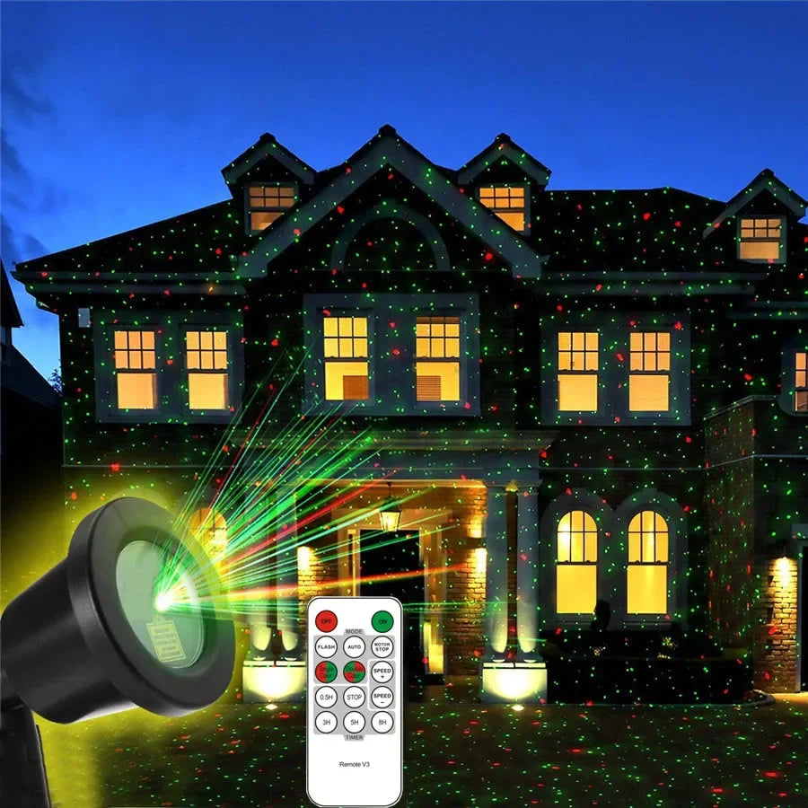 Remote Christmas Projector Laser Light Outdoor Decor
