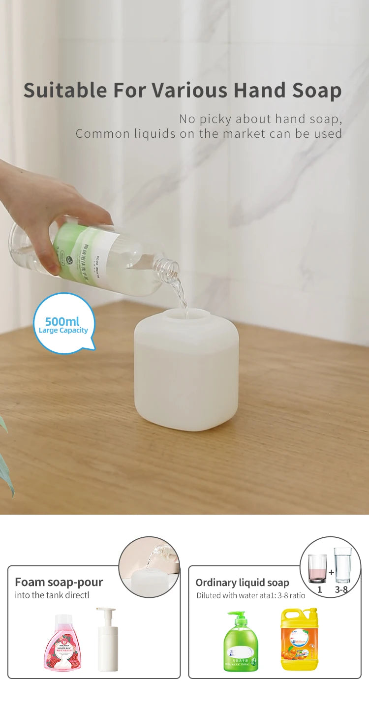 New Wall Mounted Automatic Soap Dispenser Hand Washing