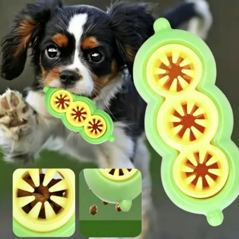 New Dog Treat Dispensing Toy Pea Puzzle Slow Feeder