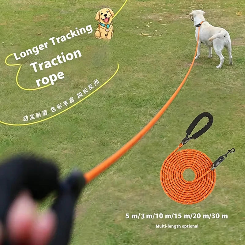 Reflective Extra Long Thick Dog Traction Rope Heavy Duty