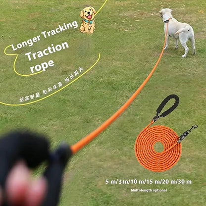 Reflective Extra Long Thick Dog Traction Rope Heavy Duty