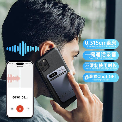 AI Voice Recorder Min Magnetic Powerd ChatGPT-4 App