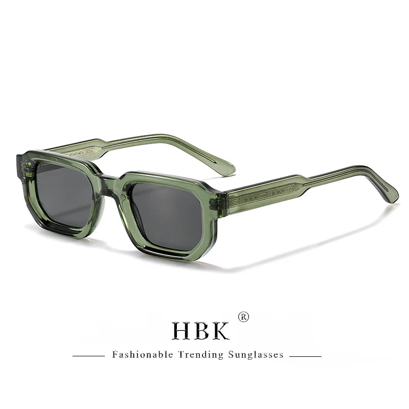 HBK Vintage Polygon Sunglasses for Men Small Frame
