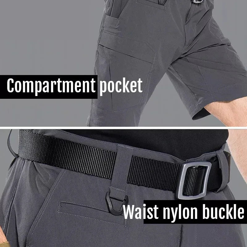 Summer Outdoor Tactical Cargo Shorts for Men - Waterproof