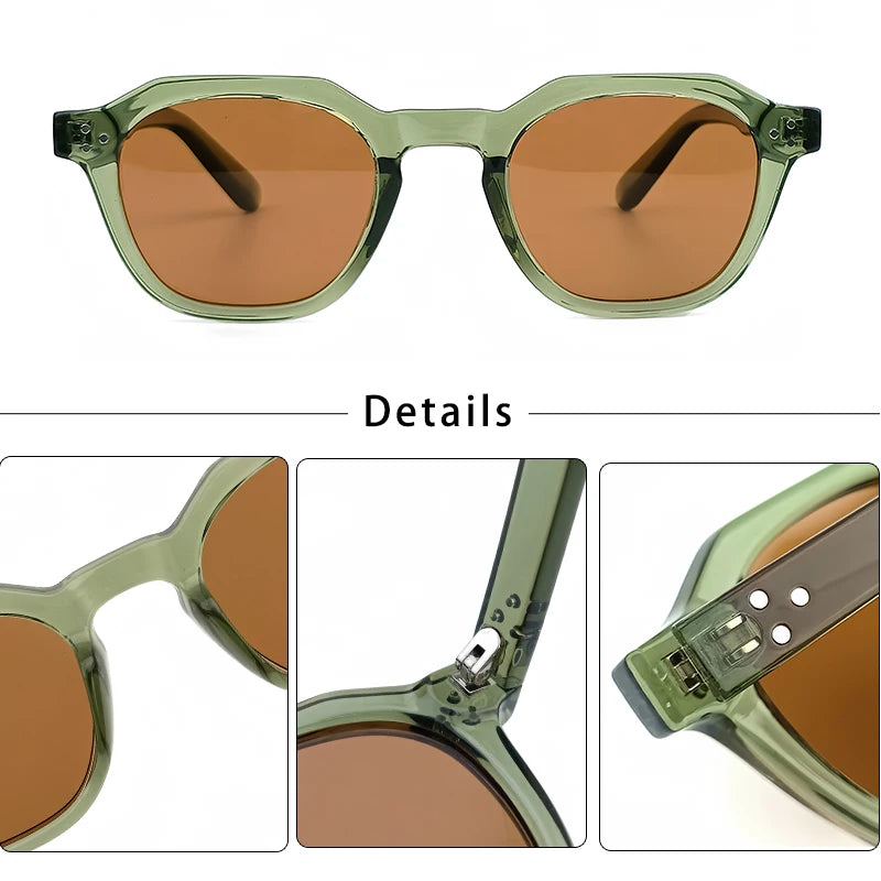 Caterside New Retro Polarized Men Sunglasses Square