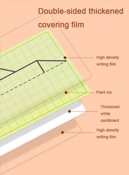 30 page children's grid symmetrical drawing toy