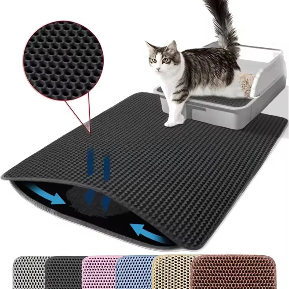 Cat Litter Mat Waterproof Double Layer Pet Litter