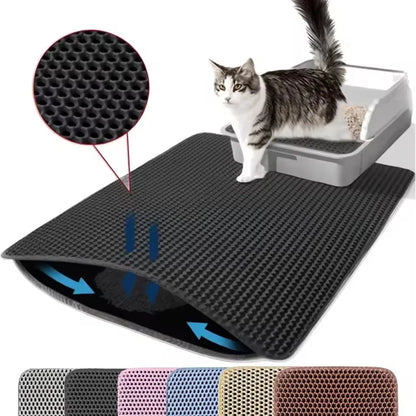 Cat Litter Mat Waterproof Double Layer Pet Litter