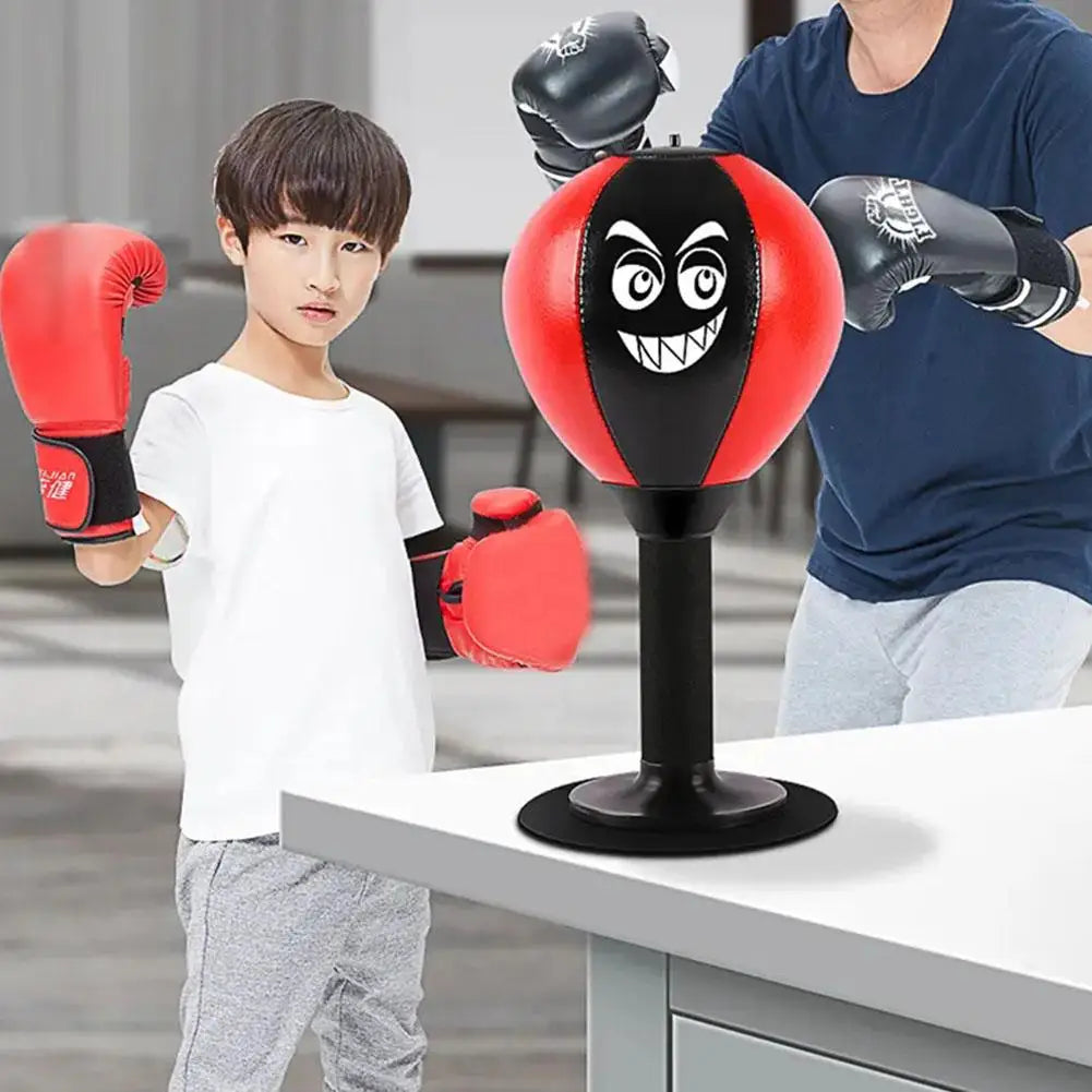 Stress Reliever Punching Bag Toy With Suction Cup